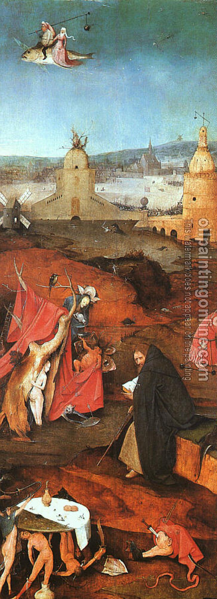Bosch, Hieronymus - St. Anthony in Meditation, inner-right wing of the triptych The Temptation of St. Anthony